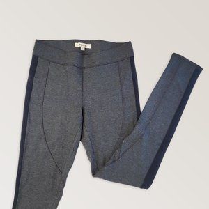 Gray Thick Athletic Leggings, Casual Sporty Streetwear Leggings, Size S